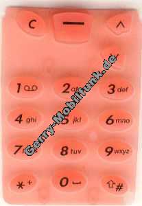 Tastenmatte fr Nokia 5110 5130 Orange durchscheinend