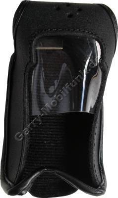 Ledertasche schwarz mit Grtelclip Sony Z5
