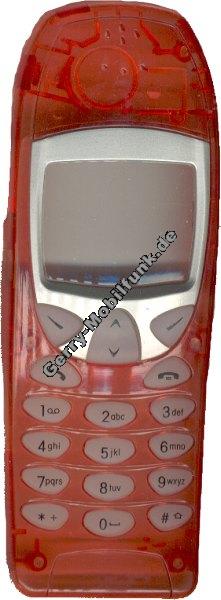 Cover fr Nokia 6210 transparent rot Zubehroberschale nicht original