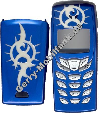 Gravur-Cover fr Nokia 6510 Spike Blau keine originale Oberschale