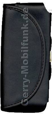 Ledertasche quer schwarz mit Grtellasche Nokia 5510 7650