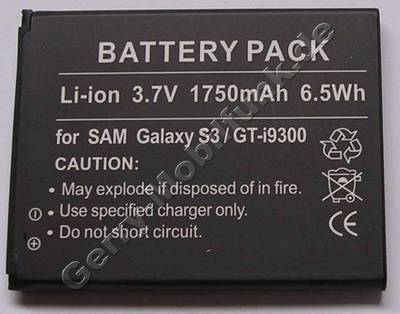 Akku Samsung Galaxy S3 LTE GT-i9305 Li-Ion 1750mAh 3,7Volt 6,5Wh