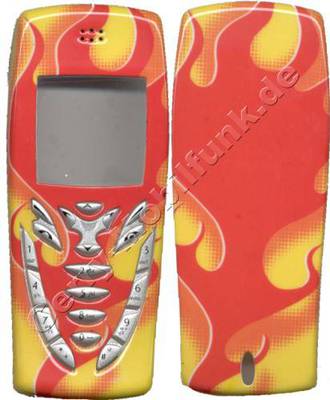 Cover fr Nokia 7210 7210i Flamme orange Zubehr-Oberschale