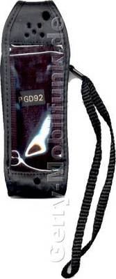 Ledertasche schwarz mit Grtelclip Panasonic GD92