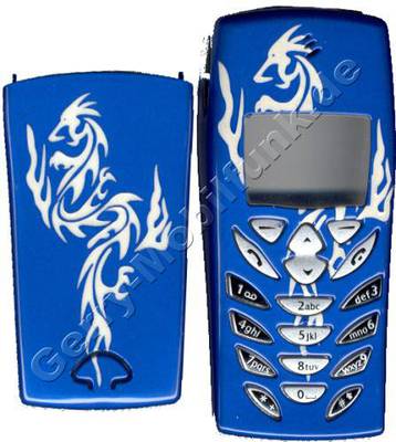 Gravur-Cover fr Nokia 8310 Drache Blau Zubehroberschale nicht original (Oberschale)
