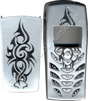 Gravur-Cover fr Nokia 8310 Tattoo Silber Zubehroberschale nicht original (Oberschale)