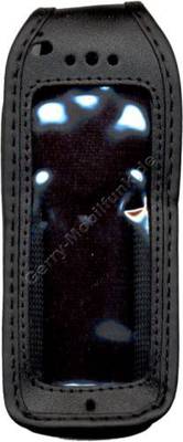Ledertasche schwarz mit Grtelclip Samsung N500