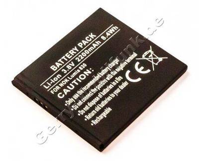 Akku für Nokia Lumia 830 Qualitätsakku aus dem Zubehör, Ersatzakku 2200mAh 8,4Wh 3,8 Volt Akku für Nokia Lumia 830 Qualitätsakku aus dem Zubehör, Ersatzakku 2200mAh 8,4Wh 3,8 Volt