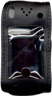 Ledertasche schwarz mit Grtelclip Nokia 7650
