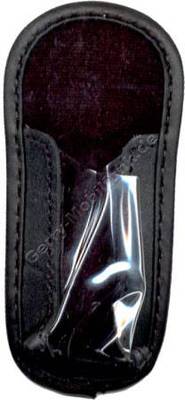 Ledertasche schwarz mit Grtelclip Motorola V70