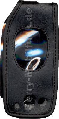 Ledertasche schwarz mit Grtelclip Sharp GX10
