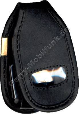 Ledertasche Siemens CL50 schwarz mit Grtelclip 