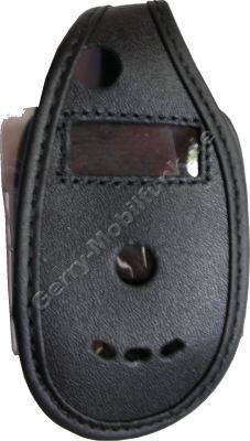 Ledertasche schwarz mit Grtelclip Motorola V600