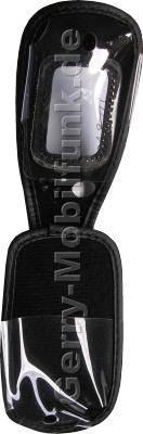 Ledertasche schwarz mit Grtelclip Sharp GX30