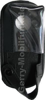 Ledertasche schwarz mit Gürtelclip Ericsson S700i