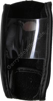 Ledertasche schwarz mit Grtelclip Samsung E630