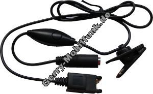 Musik-Adapter für Ericsson T28, zum Anschluß der Stereoanlage oder standart Headsets/Kopfhörer mit 3,5mm Klinkenstecker. Mit Rufannahmetaste und Mikrofon