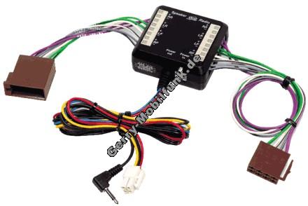 THB ISO-Umschaltbox zum abschalten von bis zu 4 Lautsprechern bei Radios ohne Radiostummschalt-Funktion. Ein Lautsprecher des Fahrzeuges kann dann zur Ausgabe genutzt werden (Zubehrteil)