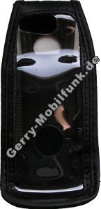 Ledertasche schwarz mit Grtelclip Motorola E770