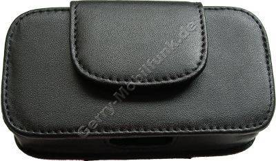 Ledertasche schwarz quer fr T-Mobile MDA Compact Quertasche