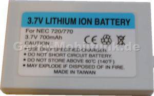 Akku NEC 720 (B6028) 700mAh Li-Ion 3,7V 5,4mm