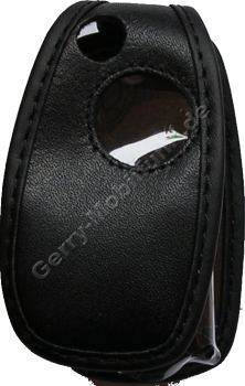 Ledertasche schwarz mit Grtelclip Samsung E760