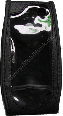 Ledertasche schwarz mit Grtelclip Motorola A1000