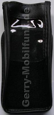 Ledertasche schwarz mit Grtelclip Nokia N91