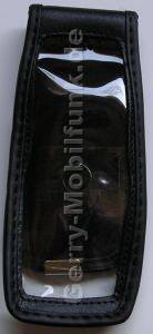 Ledertasche schwarz mit Grtelclip Nokia E70