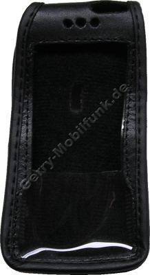 Ledertasche schwarz mit Grtelclip SonyEricsson M600i