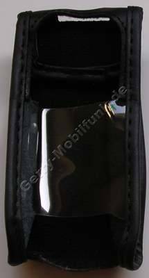 Ledertasche schwarz mit Grtelclip Samsung X530