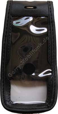 Ledertasche schwarz mit Grtelclip Nokia 5700
