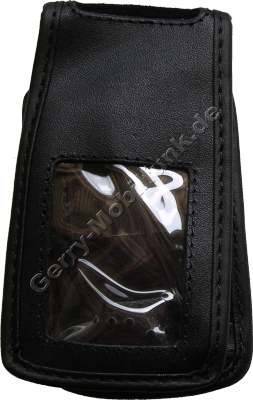 Ledertasche schwarz mit Grtelclip Nokia N76