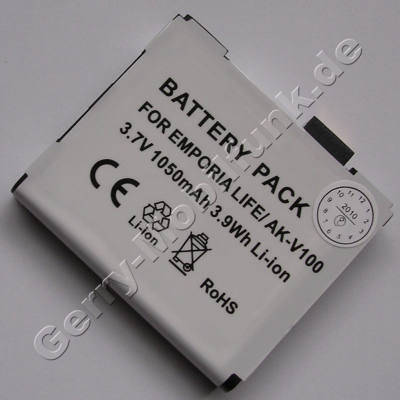 Akku Emporia LIFE AK-V100 LiIon 1000mAh 3,7Volt ca. 25g Akku Emporia LIFE AK-V100 LiIon 1000mAh 3,7Volt ca. 25g