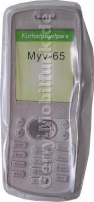 Kondomtasche für Sagem MyV-75 exclusiv invisible case transparent , unauffälliger und effektiver Schutz für Ihr Handy