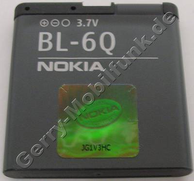 Akku BL-6Q original Nokia 6700 classic LiIon 960mAh 3,7V original Ersatzakku Akku BL-6Q original Nokia 6700 classic LiIon 960mAh 3,7V original Ersatzakku