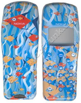 SKR-11 Original Nokia Komplettschale 3210 Cyber Fish (cover)