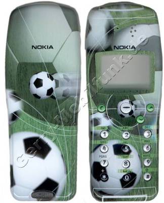 SKR-12 Original Nokia Komplettschale 3210 Free Kick (Fuball) (Oberschale, Cover)