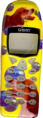 Oberschale Airbrush fr Nokia 6110 Hund gelb Zubehroberschale nicht original (cover)