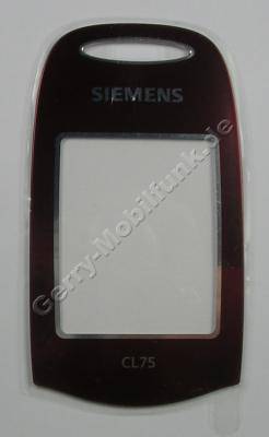 Grose Displayscheibe Siemens CL75 original rote Einfassung