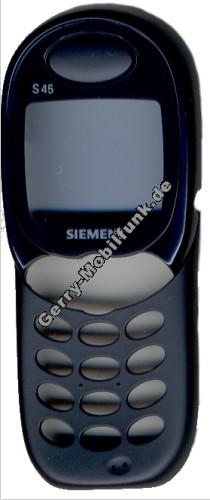 Gehäuseoberteil Siemens S45i dark blue incl. Displayglas, Lautsprecher, Mikrofon (Gehäuseoberschale) (cover)