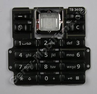 Tastenmatte schwarz BenQ-Siemens SXG75 Telefon Tastatur