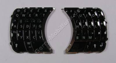 Tastenmatte QWERTZ, Tastatur schwarz Siemens SK65 Original Tastenmatten links + rechts