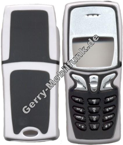Oberschale fr Nokia 8210 look 5210 schwarz-grau-weiss inkl. Akkufachdeckel Zubehroberschale nicht original (cover)