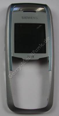 Oberschale Siemens AX75 original ice blue (Gehuseoberschale) Cover mit Displayscheibe