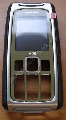 Oberschale Siemens M75 safari grün Original Cover incl. Displayscheibe, Gehäusedichtung, Seitentasten Oberschale Siemens M75 safari grün Original Cover incl. Displayscheibe, Gehäusedichtung, Seitentasten