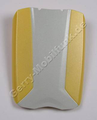 Akkufachdeckel Siemens M55 silber/gelb Original Batteriefachdeckel