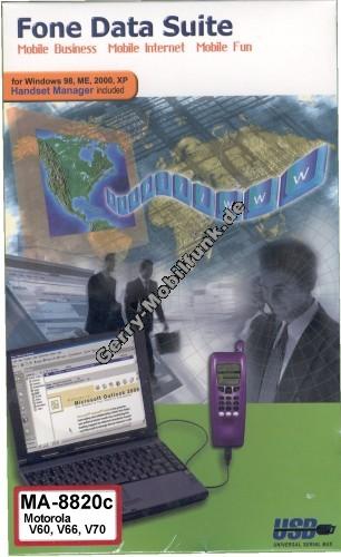 Datenkabel-USB MA-8850C für Motorola V300 V303 V500 V525 V600 incl. Treibersoftware und Handsetmanager-Software (Kalendereditor,Klingeltoneditro,SMS-Editor,Logo-Editor,Telefonbucheditor) Update der Software unter www.mobileaction.com