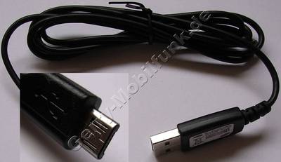 Samsung S5510 USB Datenkabel original Samsung ECC1DU2BBE mit USB-Anschluß auf Micro-USB