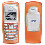Original Nokia 2100 Cover orange CC-3D  (Oberschale + Rckenschale)